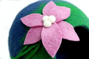 100% laine feutrée luxe chat maison lys étang chat grotte fait à la main au Népal par des artisans formés chaud confortable literie pour animaux de compagnie - Product Image 2