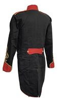 Veste Napoléon Hussar Noire Fait Main pour Hommes Veste Brodée Antique Napolitaine en Laine