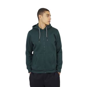 Sudadera con capucha de invierno para hombre, personalizada, bordada, extragrande, de algodón 100% de alto gramaje, con efecto desgastado, lavado ácido, estilo vintage y cierre de cremallera. - Product Image 1