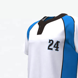 Prix d'usine dernier design pas cher prix impression par sublimation baseball logos OEM maillot de baseball porter pour maillot de baseball - Product Image 4