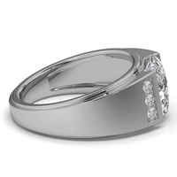 3.20 carati taglio ovale laboratorio cresciuto CVD anello di diamanti 14K oro bianco VS2 chiarezza D colore IGI certificato per gli uomini anello di fidanzamento