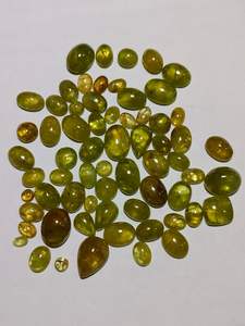 Cabochon en forme de mélange de sphène naturel pour la fabrication de bijoux pierre précieuse de titanite avec feu pierre de naissance crystalhealhealing - Product Image 3