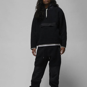 Nouveau pull tendance personnalisé en polaire 1/4 zip, pull à fermeture éclair quart de tour, pull moelleux et épais avec poches - Product Image 4