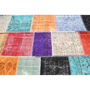 พรมวินเทจขนาดใหญ่ 5.5x7.6 ฟุต พรมปะติดสีแดงแบบตุรกี - Product Image 5