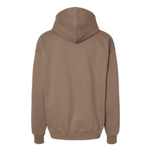 เสื้อฮู้ดแบบสวมหัวมีฮู้ดผ้าฟลีซผสมผ้าฝ้ายแบบหนาพิมพ์โลโก้ได้ตามต้องการสำหรับผู้ชาย - Product Image 6