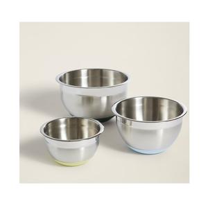 Heavy gauge rust resistant stainless steel <b>bowls</b> <b>set</b> multipurpose kitchen prep serving mixing cooking and storage <b>bowls</b> - Product Image 6