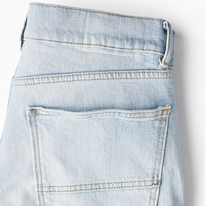 กางเกงขาสั้นผ้ายีนส์ล้างขาสั้นสำหรับใส่ในสตรีทกางเกงขาสั้นทรงถุงผ้าคอตตอนแท้สำหรับเจ้าชายออกแบบเองใส่ฤดูร้อนผลิตในปากีสถาน - Product Image 6