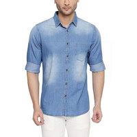 Camisa de Mezclilla Premium para Hombre, Estilo Casual, con Botones, Manga Larga, Anti-Pilling, Transpirable, con Logotipo Personalizado, Proveedor de Ropa al Por Mayor
