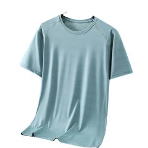 Camiseta de Manga Corta de Secado Rápido de Seda de Hielo Personalizada, Uniforme de Actividad, a Prueba de Polvo y Agua, con Logotipo Impreso, Moda Urbana para Jóvenes - Product Image 3