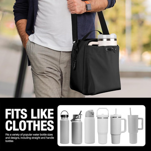 Sac isotherme bandoulière pour homme et femme, compatible avec les gourdes <span class=keywords><strong>Stanley</strong></span> et Owala, avec porte-bouteille - Product Image 6