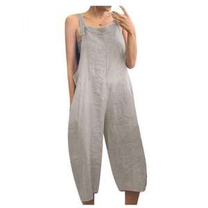 Monos informales para mujer Monos Correas ajustables Sin mangas Verano Lindo Mamelucos cómodos con bolsillo 2025 - Product Image 6