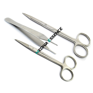 Kit de retrait de suture 5 pièces en acier inoxydable de haute qualité Instruments chirurgicaux à usage unique pour une utilisation hospitalière avec logo personnalisé - Product Image 3
