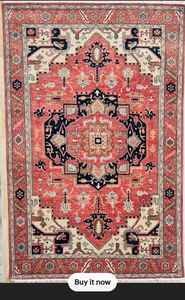 พรมทอมือสไตล์ตุรกี 6x9 ซีนารี โอชัค ทำจากขนสัตว์/ไหม ลายแบบนามธรรมสมัยใหม่ สีสันสดใส ป้องกันสัตว์เลี้ยง ไม่ลื่น ปรับแต่งได้ - Product Image 5