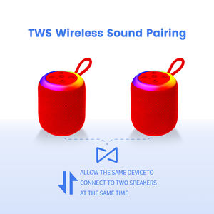 Home Digitalome KMS-M21-4 <b>Wireless</b> RGB LED Portable <b>Bluetooth</b> Speaker with Sound <b>Microphone</b> Battery Powered - Product Image 6