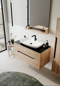 Élégante vanité de salle de bain Galia avec mini comptoir en céramique - Product Image 6