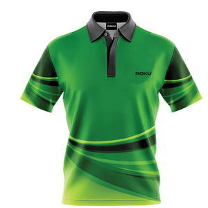 Venta al por mayor de impresión por sublimación personalizada patrón sólido ropa deportiva Jersey tela para hombres y mujeres OEM/ODM para Polos - Product Image 1