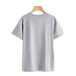 Vestido Camiseta Holgado Informal para Mujer, Estampado por Transferencia de Calor, 100% Algodón Orgánico Ecológico, Posiciones de Logotipo Personalizables - Product Image 2