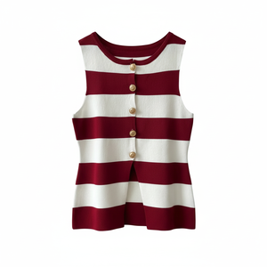 <span class=keywords><strong>Gilet</strong></span> tricoté vintage croisé pour <span class=keywords><strong>femme</strong></span> OEM/ODM – Automne, décontracté, respirant, séchage rapide, tissu durable et personnalisable - Product Image 1