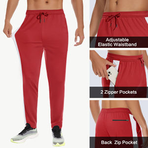 กางเกงวอร์มผู้ชายสำหรับวิ่งกลางแจ้งกางเกงฟิตเนสกางเกงผ้าฝ้ายลายทางทรงตรงแบบลำลอง - Product Image 5