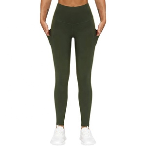 Leggings de Yoga Personalizados para Mujer, de Cintura Alta, Sólidos, Compresión, Transpirables, Sin Costuras, para Fitness, Gimnasio, Spandex/Nailon - Product Image 4