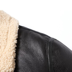 Chaqueta de Piel de Oveja Personalizada de Moda, Nuevo Diseño, Manga Larga, Color Marrón, Cierre Frontal con Cremallera, Estilo Casual Suave, Unisex - Product Image 4