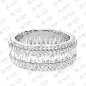 5.00 tcw Baguette ตัด Eternity ห้องปฏิบัติการปลูกแหวนเพชรสำหรับผู้หญิง/ของขวัญครบรอบวงแหวน CVD สำหรับรักของขวัญวันเกิด - Product Image 3