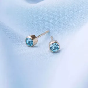 925 Plata 1ct moissanita diamante piedra natal Vintage Stud pendientes joyería para boda Unisex y fiesta - Product Image 1