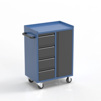 Chariot de rangement d'outils d'atelier en acier, rangement efficace avec personnalisation OEM
