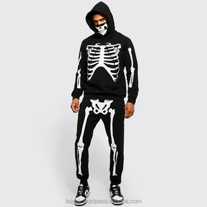 Tech Fleece Tracksuit for <b>Men</b> with Puff Design <b>Snood</b> Hooded Jogger Set Custom Logo Winter Private Label Sweat Suits Training Gym - Product Image 1