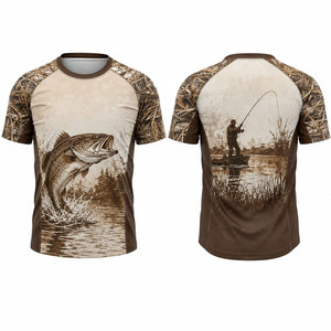Camisa de Pesca para Hombre, Impresión por Sublimación, Secado Rápido, UPF 50, Poliéster, Manga Corta, Ropa para Actividades al Aire Libre - Product Image 4