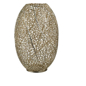 Jarrón Alto de Latón de Estilo Moderno para Arreglos Florales, Hidroponía, Centros de Mesa para Flores Secas y Ofrendas Metálicas - Product Image 4