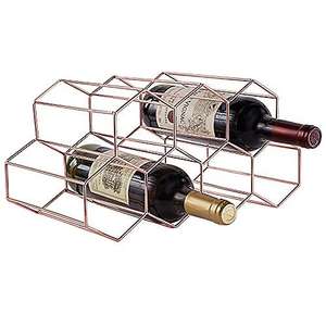 Silver Plated Metal <b>Wine</b> <b>Rack</b> <b>Wall</b> Mounted <b>Wine</b> Bottles Holder for Kitchen & Tabletop Decor <b>Wine</b> Storage Holder - Product Image 2