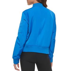 Blouson en jean personnalisable pour femme, col montant, style zippé, couleur tendance, basique, personnalisable pour l'hiver, pour femme - Product Image 2