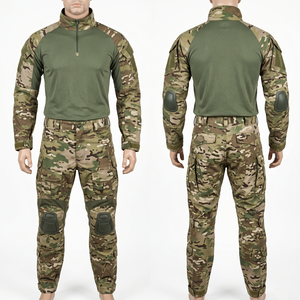 Uniforme tactique pour hommes, 245 GSM, polyester ripstop, coton, camouflage numérique, panneaux renforcés aux coudes et aux genoux, broderie personnalisée - Product Image 5
