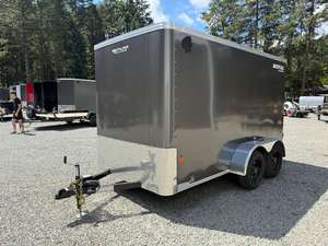 Nuevo Remolque de Carga Cerrado 6x12, Remolque Utilitario de Doble Eje, Remolque de Transporte Comercial para Negocios de Entrega - Product Image 1