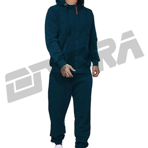 Survêtement à capuche coupe ajustée pour hommes, vêtements de sport légers et respirants, ensemble deux pièces abordable pour adultes, tenue de jogging - Product Image 2