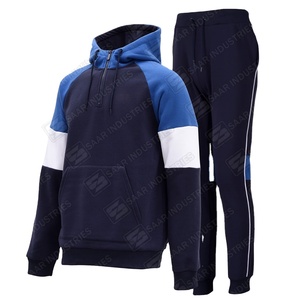 Prix de gros Survêtement unisexe oversize à col zippé avec empiècements aux épaules, logo personnalisé, imprimé délavé à l'acide, uni, écologique, de haute qualité - Product Image 1