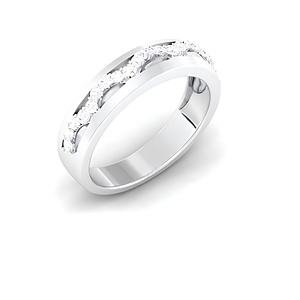 แหวนเพชรหรูสำหรับผู้หญิง VDS Premium ทองคำแท้ 18K และทองคำขาว ประดับเพชรทรงกลมเจียระไนแบบบริลเลียนท์ เพชรธรรมชาติ ได้รับการรับรองจาก IGI น้ำหนัก 6.2 กรัม - Product Image 6