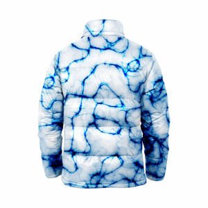 Blouson matelassé, veste à bulles, col montant en toile, logo sur le devant, surdimensionné, unisexe, rembourrage en coton, hiver, noir, blousons matelassés personnalisés - Product Image 4