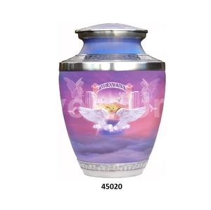 Urne de crémation de pêcheur pour les cendres humaines 1-200 pouces cubes urne de pêche au coucher du soleil pour les cendres adultes grande urne avec sac en velours gratuit - Product Image 6