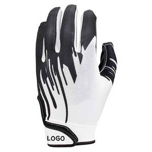 Gants de football américain avec logo personnalisé Gants de sport en cuir léger de haute qualité avec prise en main supplémentaire pour le réglage de la dragonne - Product Image 4