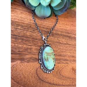 Collier Montagne Sonoraine Sheila Becenti, Turquoise, Agate, Perle, Style Bohème Vintage Chrétien, Cadeau Parfait en Argent Sterling - Product Image 3