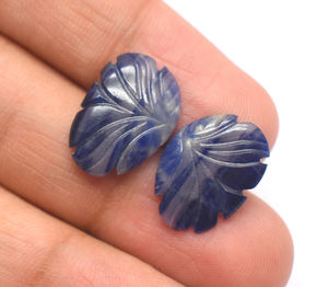 Zafiro natural de grado A de 18X13mm tallado elegante para hacer pendientes hechos a mano Vintage sin calentar zafiro azul piedra preciosa 13,25 Cts - Product Image 2