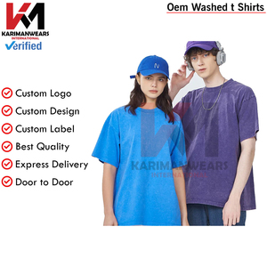 ซักแล้วเสื้อยืดผู้ชายผู้หญิงวินเทจผ้าบาติกคอตตอนเครื่องแต่งกายแนวสตรีทใส่สบายทันสมัยและอินเทรนด์ - Product Image 4