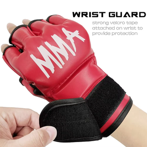 Meilleure vente de gants de MMA imprimés de bonne qualité en cuir PU fabriqués en usine pour la vente en ligne à un prix abordable - Product Image 5