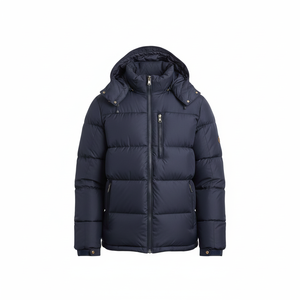 Chaqueta Acolchada Brillante de Invierno para Hombre y Mujer, Gruesa, Cálida, con Cuello Alto, Logotipo Frontal, Acolchado Brillante, Moda Urbana - Product Image 1