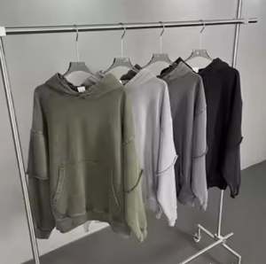 Nouveau style personnalisable 100% coton pour hommes veste à capuche surdimensionnée et sweat-shirt prix de gros de PK pour l'hiver - Product Image 5