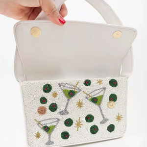 Bolso de Mano con Cuentas de Diseño Moderno, Bolso de Mano con Cuentas para Mujer, Precio de Mayoreo desde India - Product Image 1