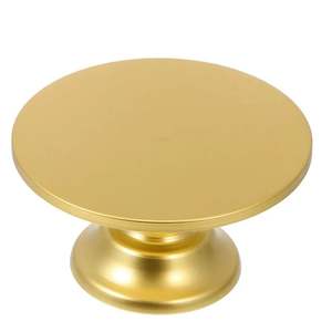 แท่นวางเค้กโลหะสีทองทรงกลมหรูหราสำหรับบ้านอุปกรณ์ทำขนมอบใน2025อินเดีย - Product Image 2