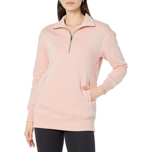 Sudaderas ligeras de calidad superior de secado rápido con mezcla de algodón y media cremallera, sudaderas transpirables con logotipo personalizado - Product Image 3